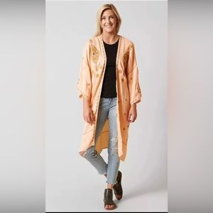 Free People Embroidered Kimono
